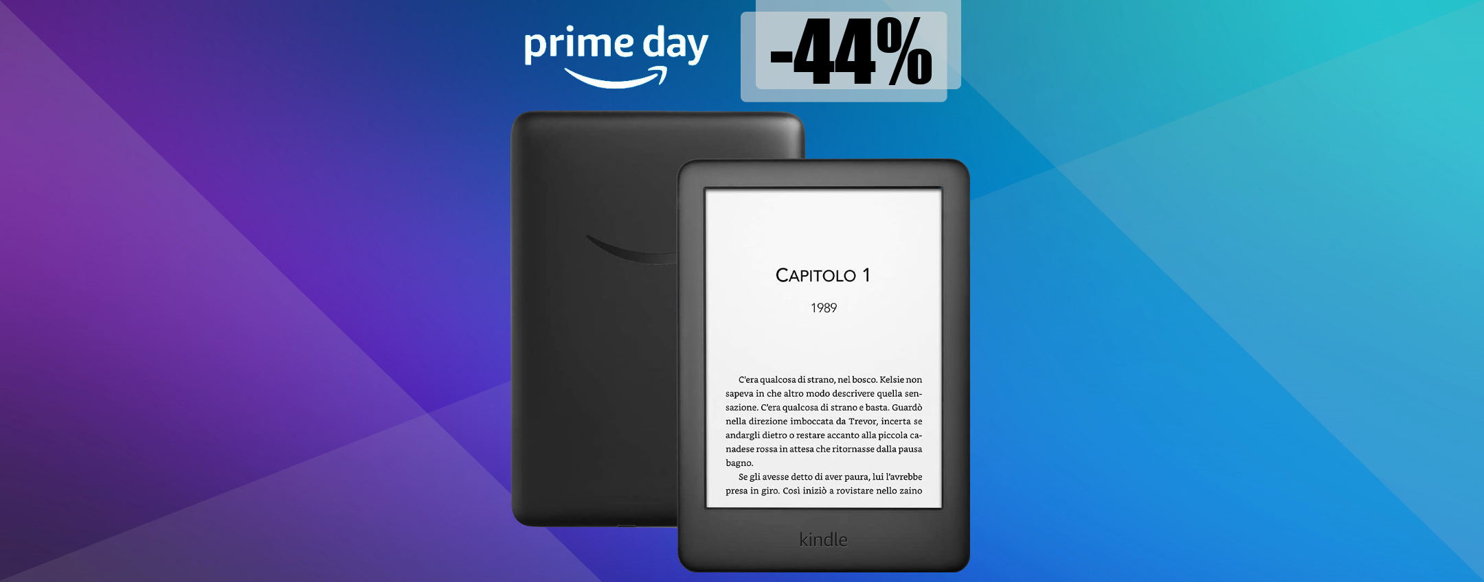 Prime Day 2022: Amazon Kindle con luce frontale a soli 44 euro