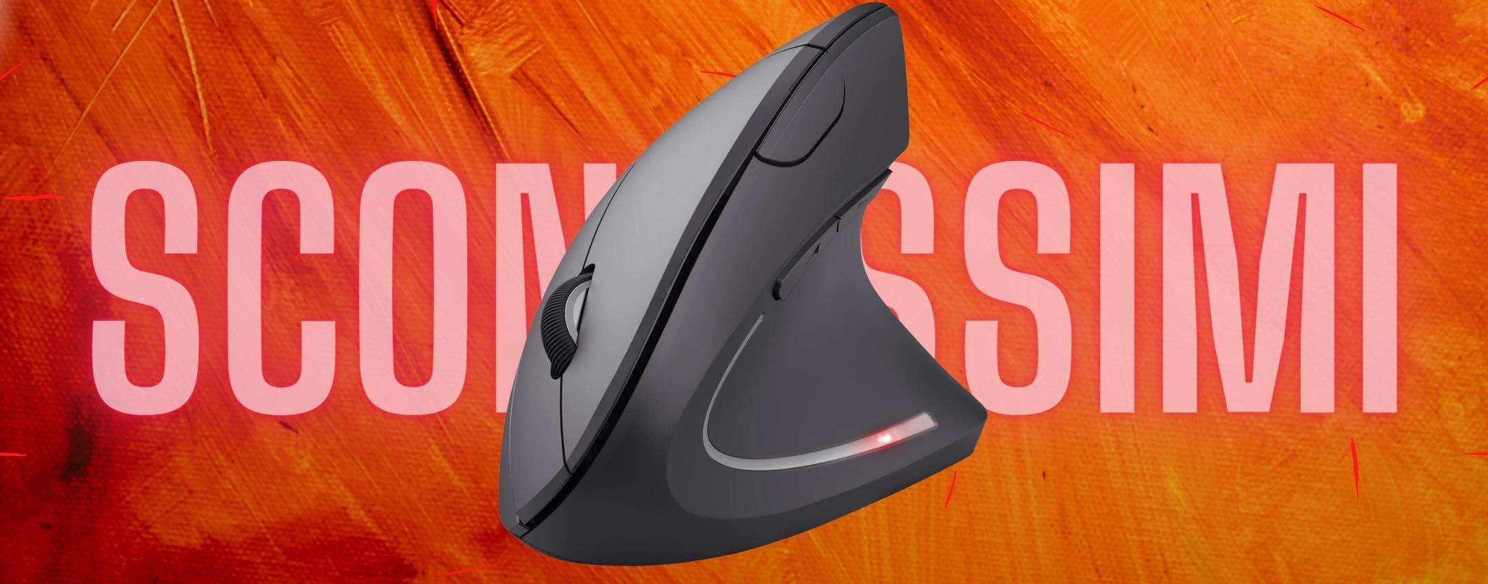 Mouse verticale e wireless: addio mal di polso a fine serata (TRUST)