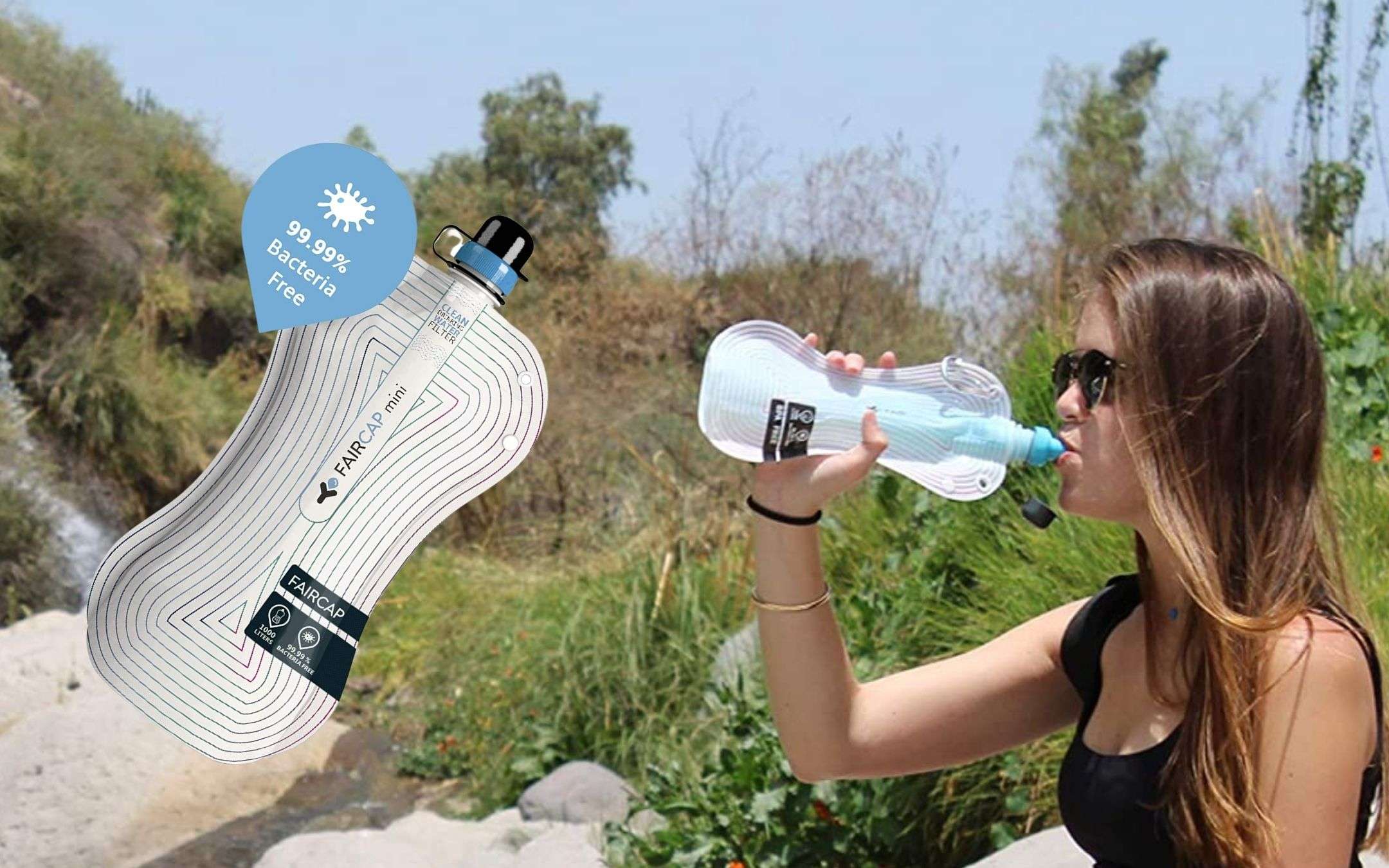 Purificatore d'acqua portatile a 21€: ELIMINA il 99% dei batteri Purificatore d'acqua portatile a 21€: ELIMINA il 99% dei batteri