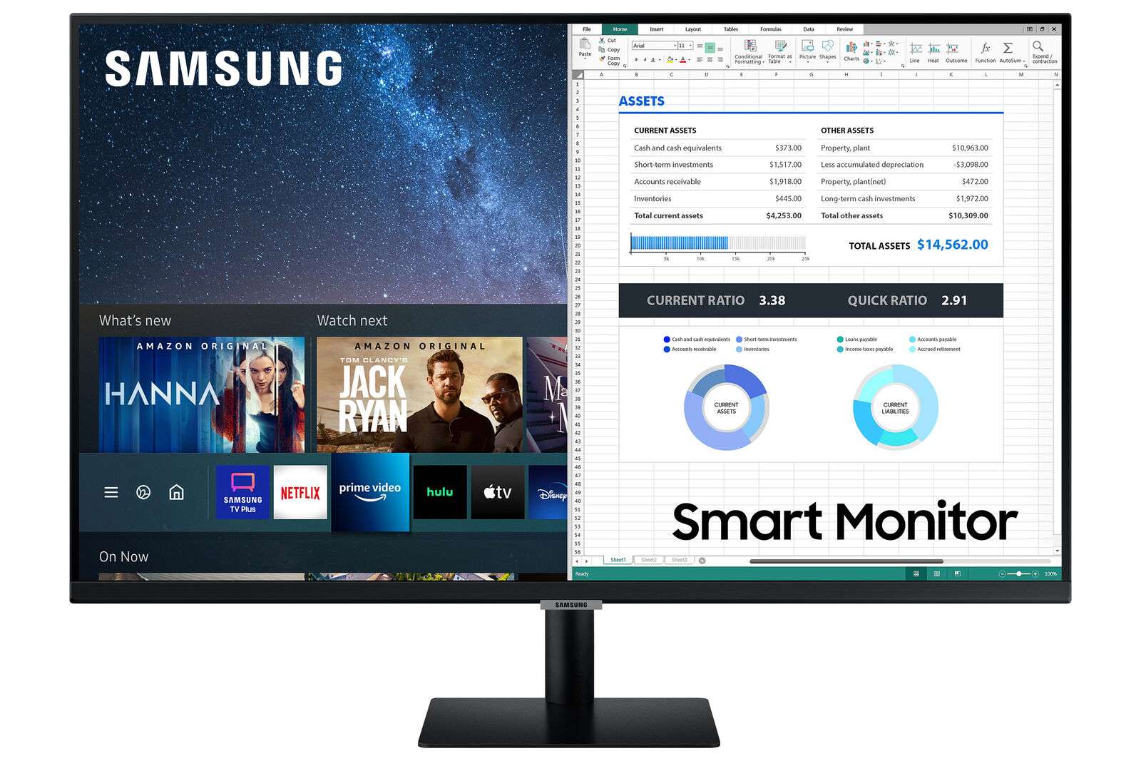 Samsung TV S32AM700 Smart Monitor 32 Pollici 4K Ultra HD Flat Nero