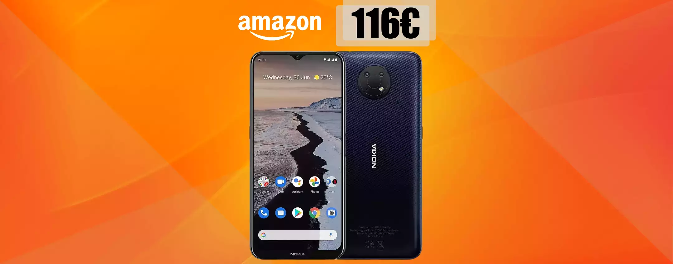 Smartphone NOKIA con tripla fotocamera, dura 3 GIORNI: tuo a 116€