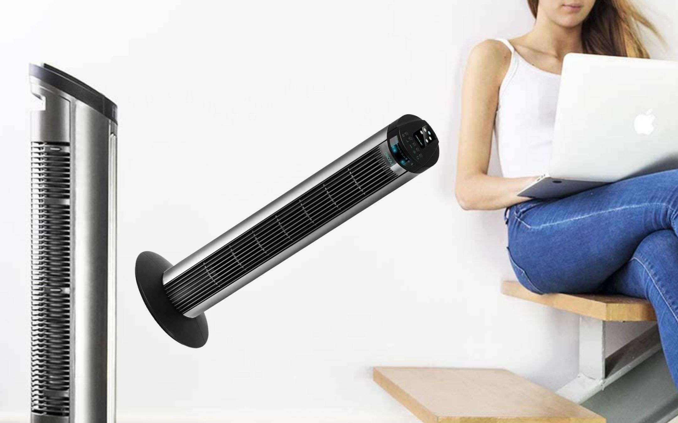 Ventilatore a torre di design a 32€: super SILENZIOSO (Amazon) Ventilatore a torre di design a 32€: super SILENZIOSO (Amazon)