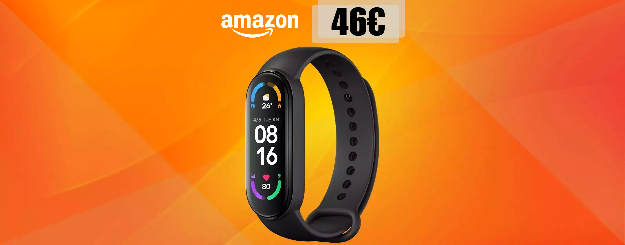 Xiaomi Mi Smart Band 6 NFC al MINIMO STORICO: tua con soli 46€