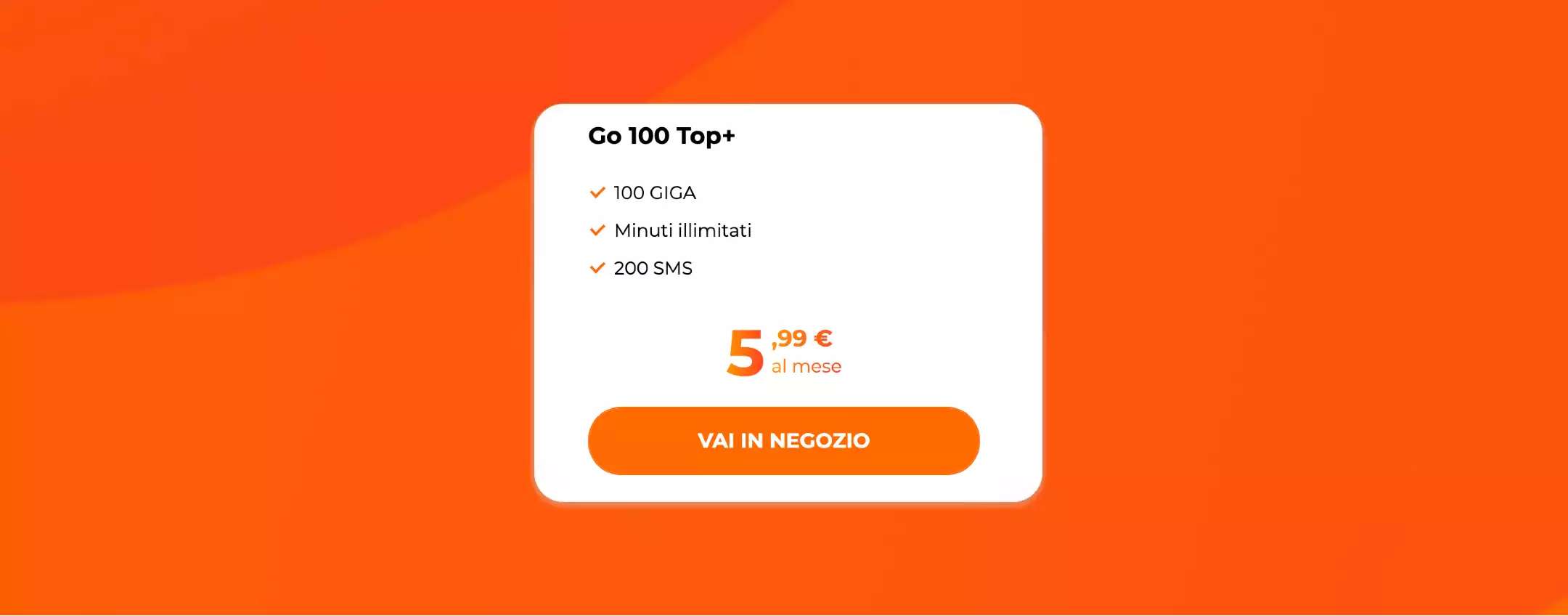 GO 100 Top+: winback WINDTRE con 100GB a 5,99€