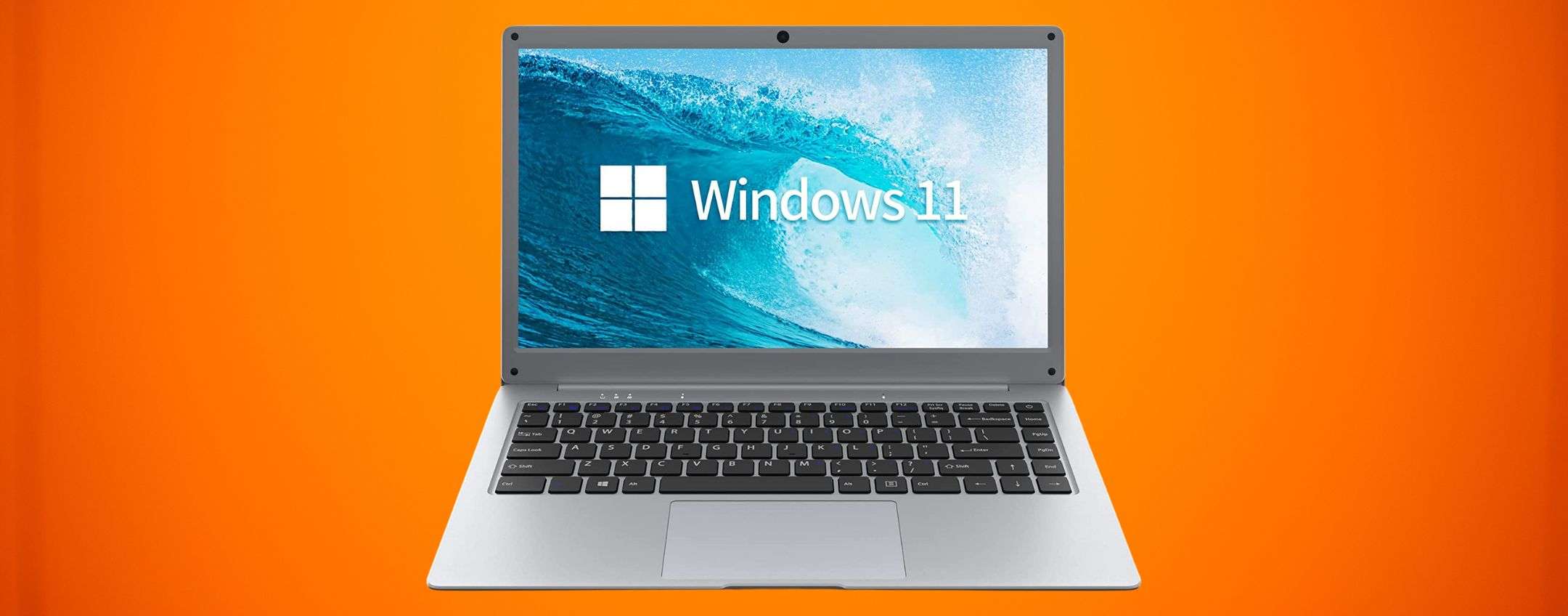 Notebook con Windows 11 e 12GB di RAM a meno di 300 euro su Amazon