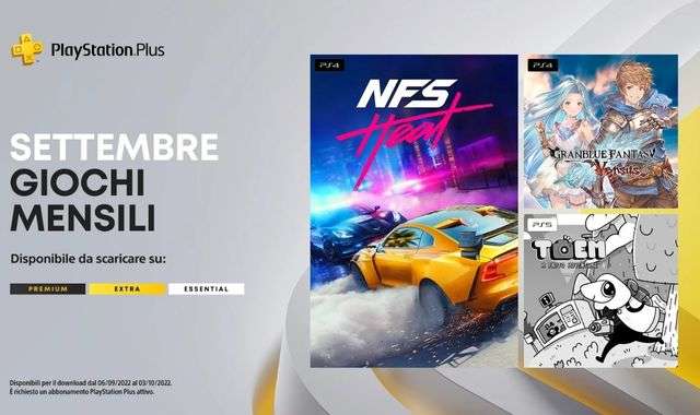 PlayStation Plus settembre 2022 Essential