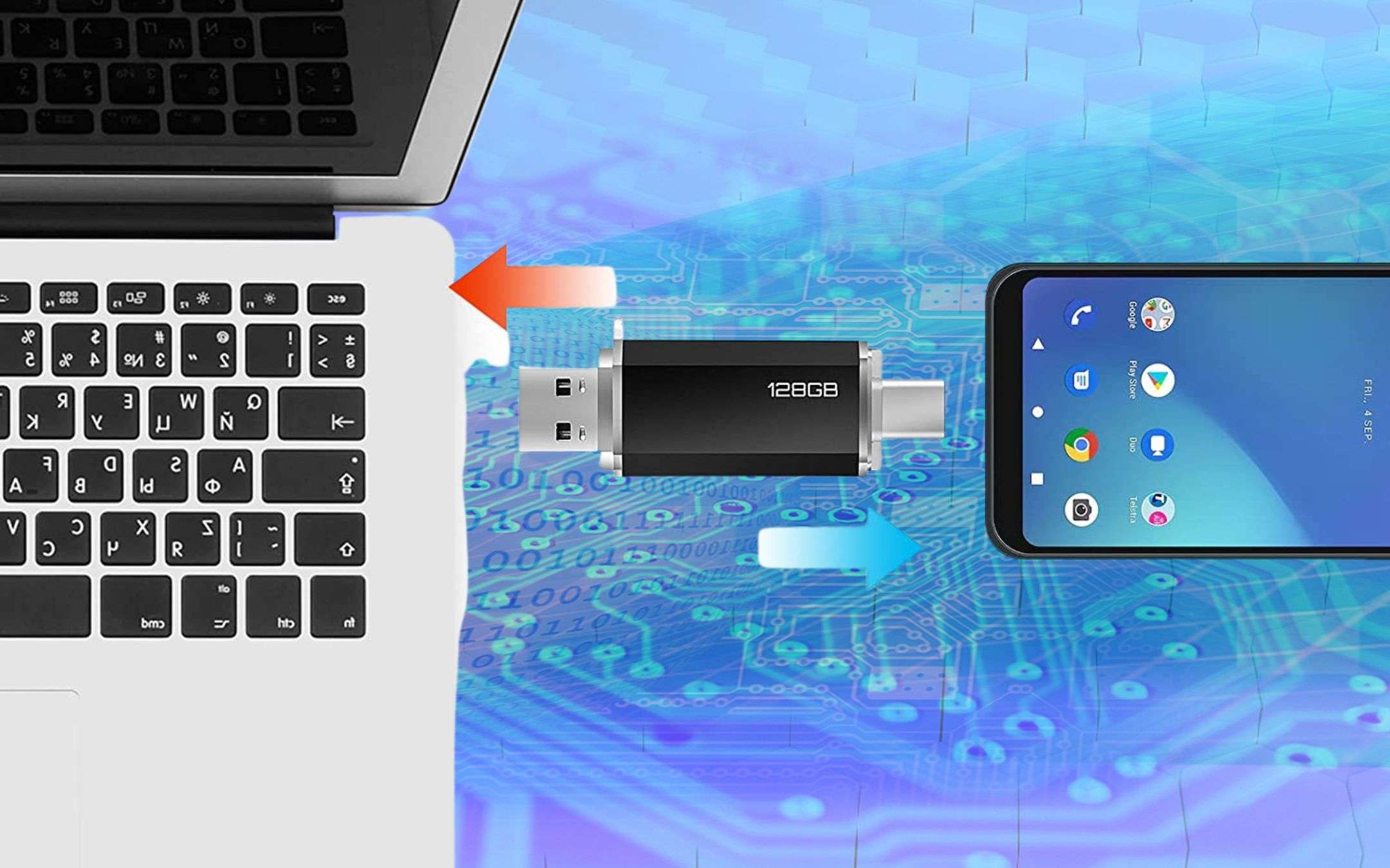 Con 10€ la chiavetta 128GB a doppia uscita è tua: FOLLIA Amazon Con 10€ la chiavetta 128GB a doppia uscita è tua: FOLLIA Amazon