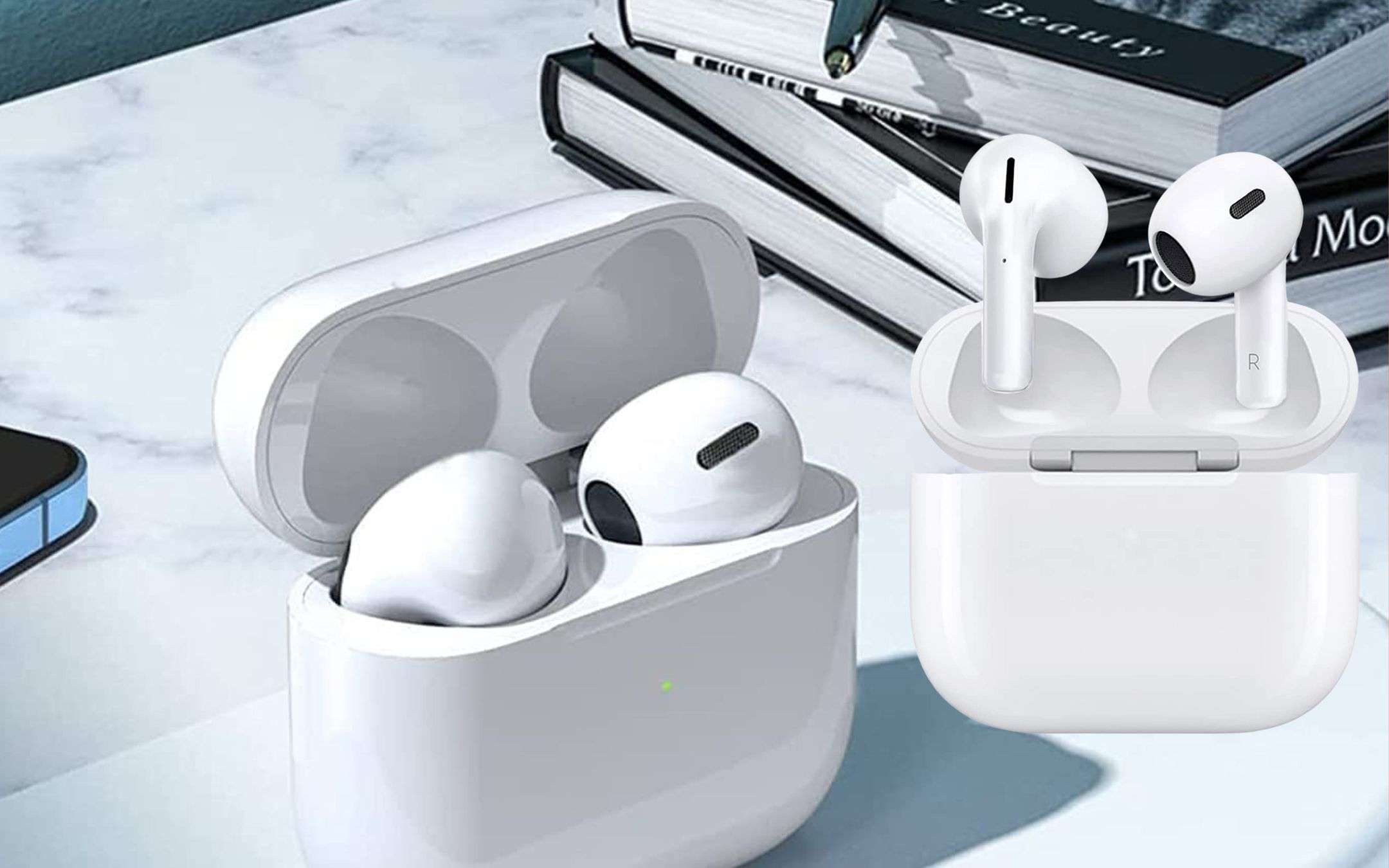 Clone AirPods 3 a 8€ su Amazon: prezzo RIDICOLO e funzionano bene