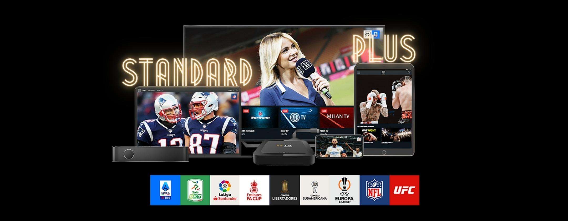 DAZN: guida alla scelta dei piani Standard e Plus