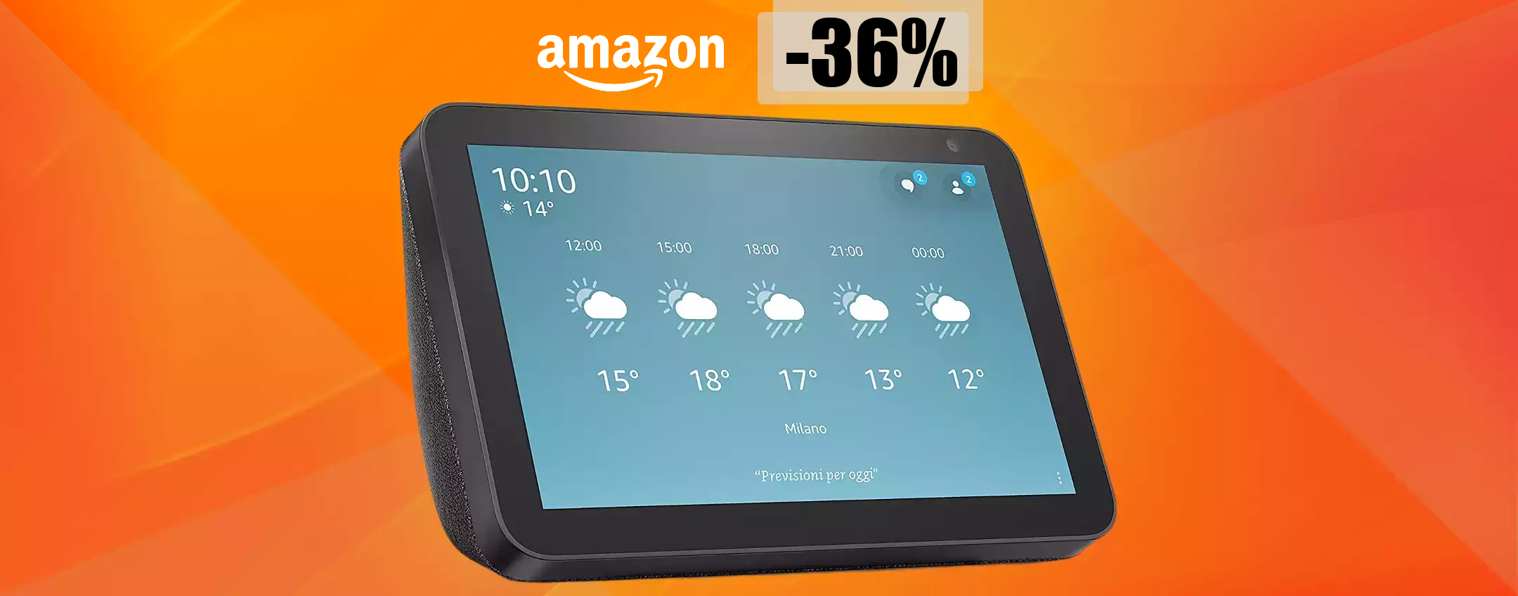 Echo Show 8 con ALEXA: questo è il momento giusto per comprarlo (69€)