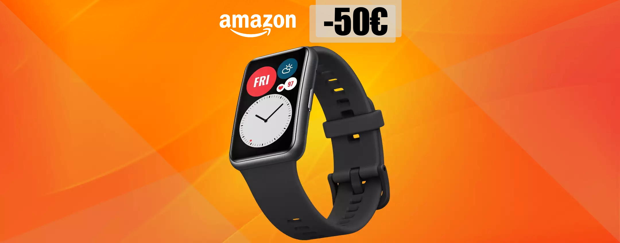Huawei Watch Fit con GPS in SUPER SCONTO, pochissime unità (-50€) Huawei Watch Fit con GPS in SUPER SCONTO, pochissime unità (-50€)