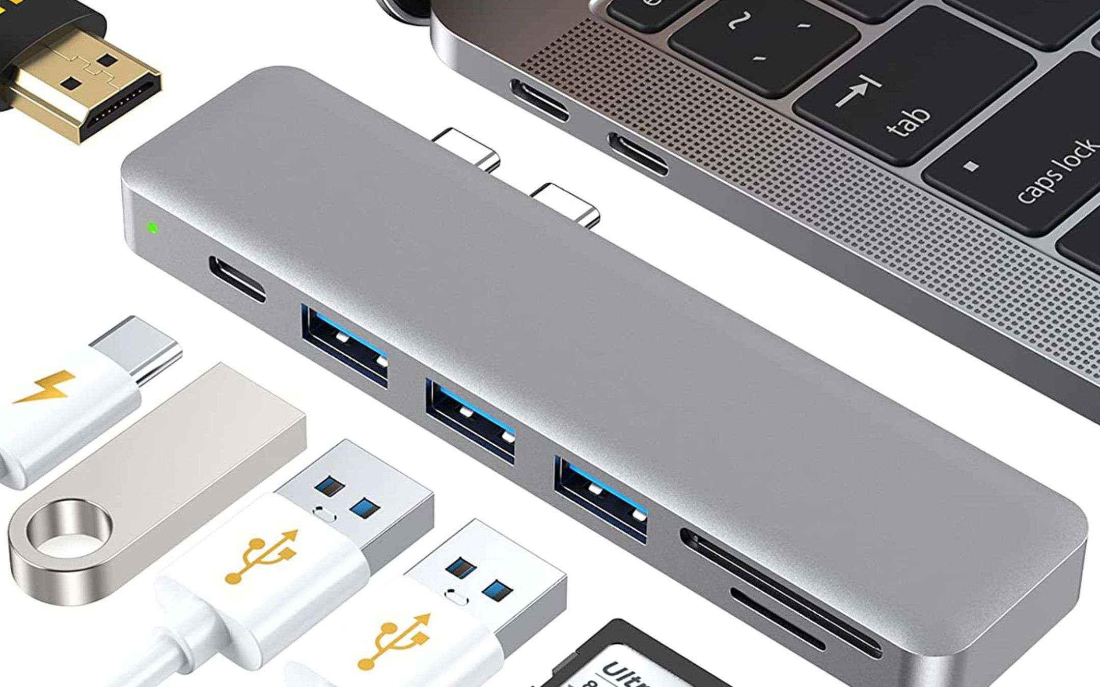 Un hub USB 7 in 1 STREPITOSO in sconto del 65%: tuo a 13€ adesso Un hub USB 7 in 1 STREPITOSO in sconto del 65%: tuo a 13€ adesso