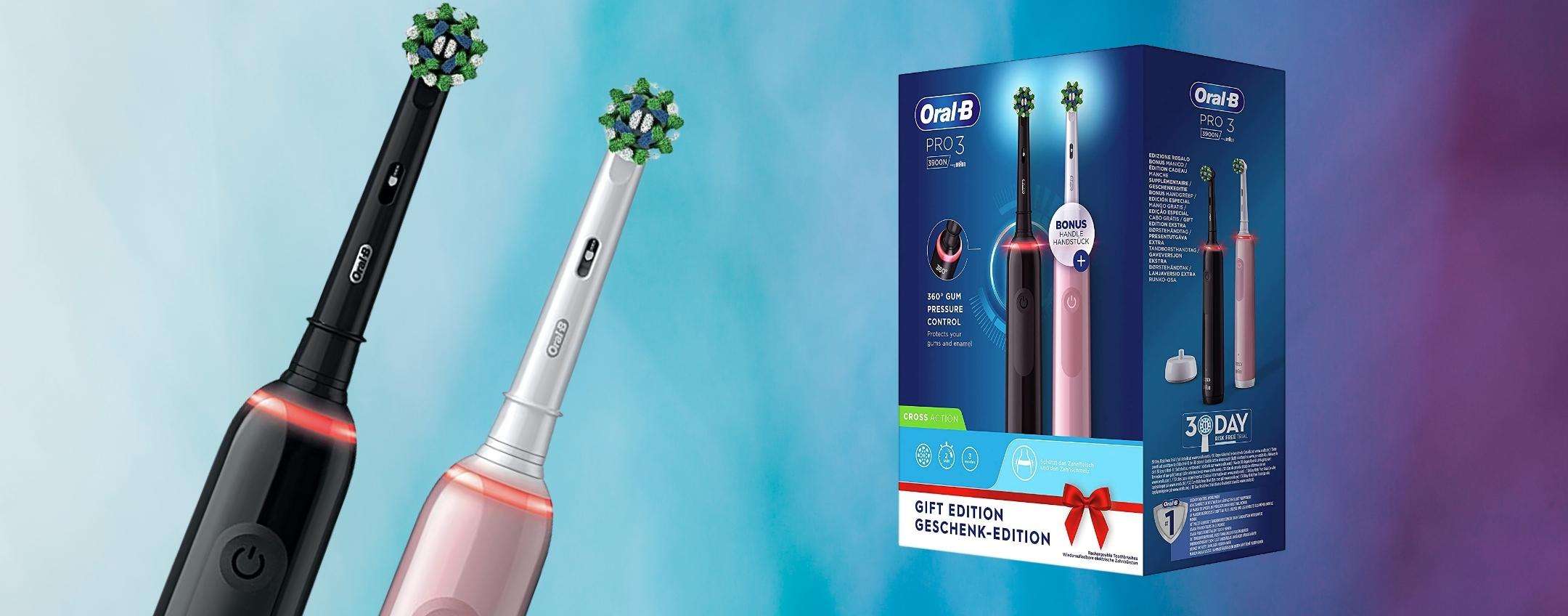 Denti perfetti? Basta avere uno spazzolino elettrico, ora Oral-B 2x1