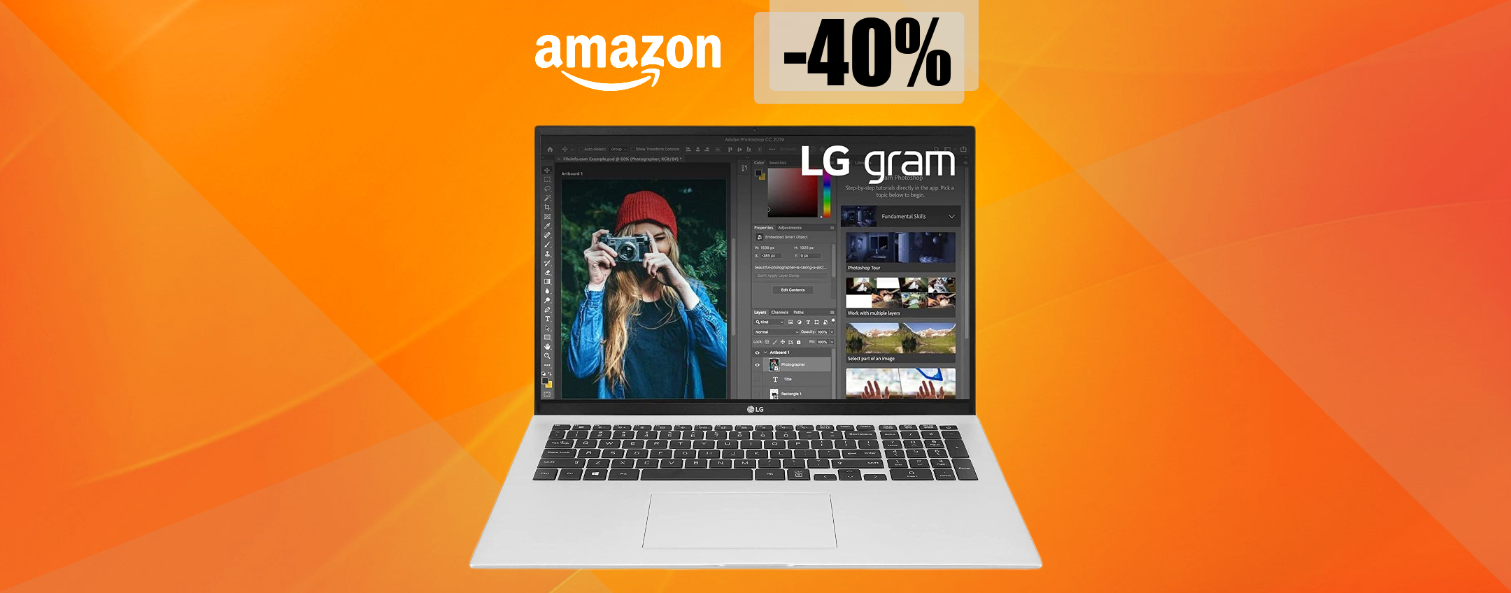 LG Gram 17 con chip i7, potentissimo e scontatissimo su Amazon (-40%)