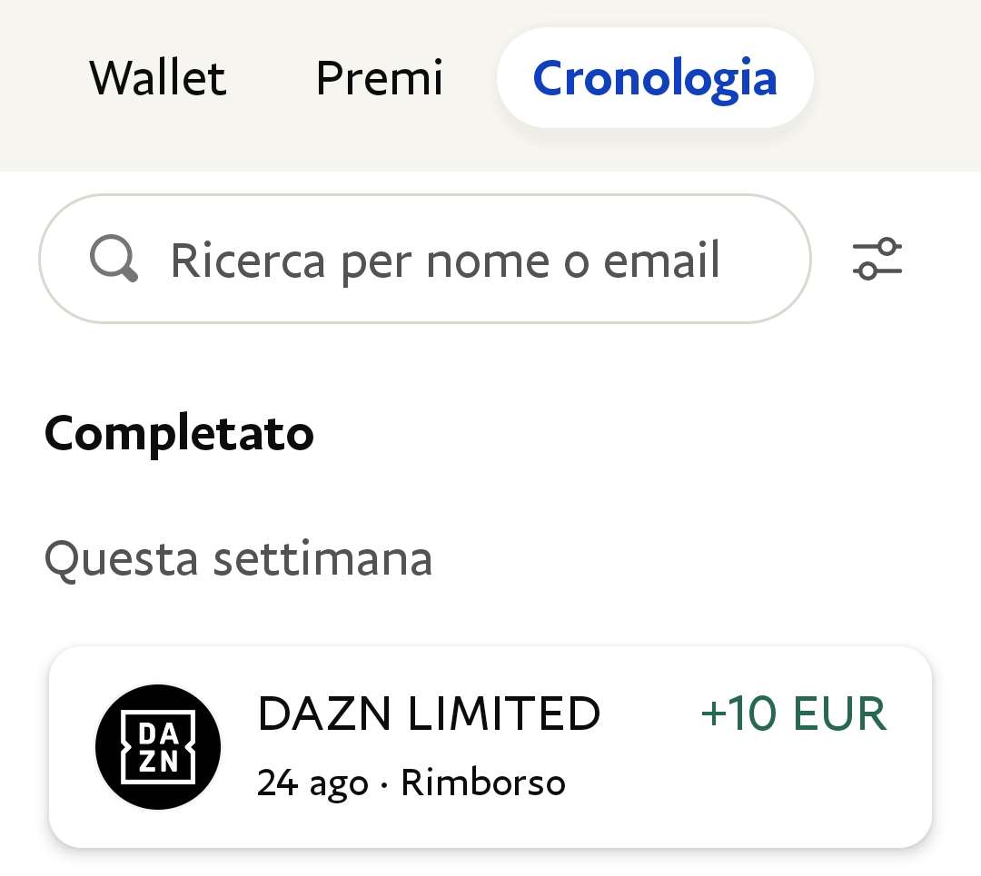 Rimborso DAZN