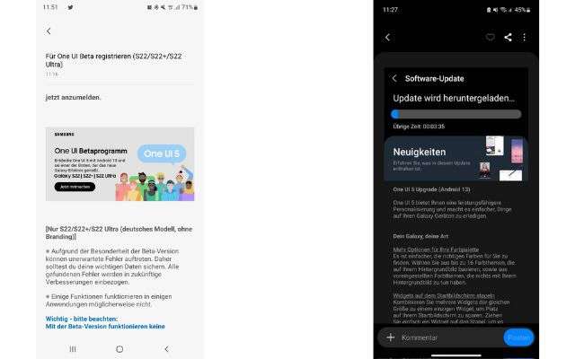 samsung galaxy s22 one ui 5.0