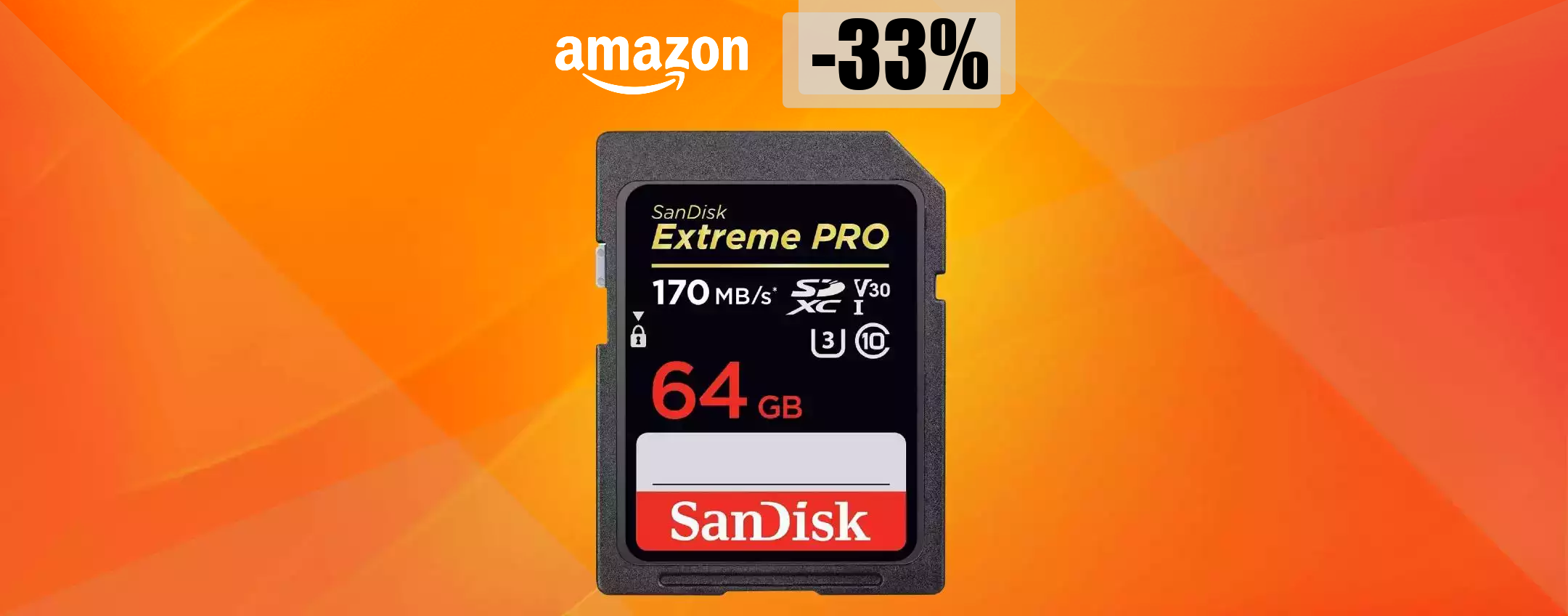 Scheda SD 64GB, ad appena 24 euro è un vero e proprio BEST BUY Scheda SD 64GB, ad appena 24 euro è un vero e proprio BEST BUY