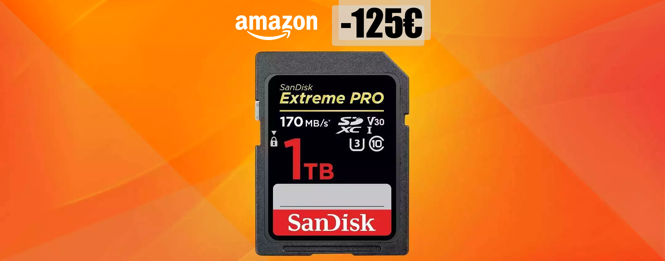 Scheda SD SanDisk 1TB: il MASSIMO ad un prezzo clamoroso (-125€)