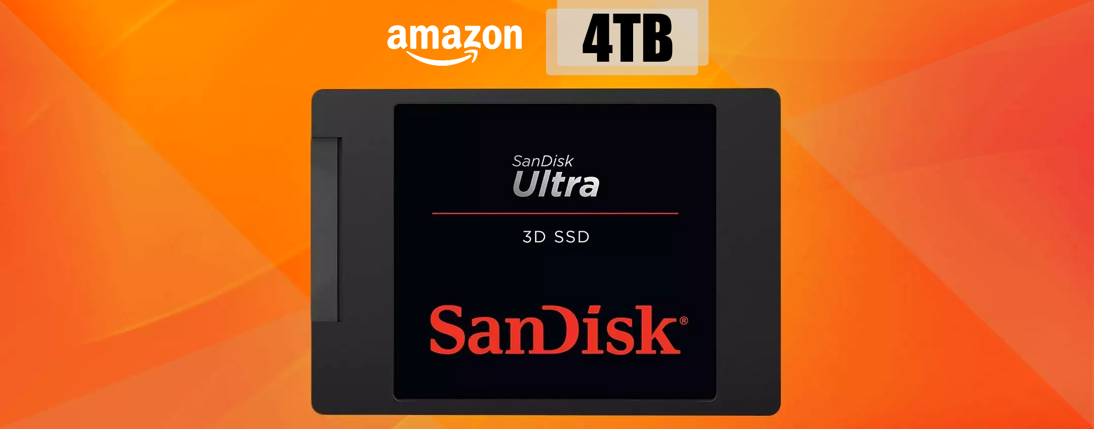 SSD SanDisk 4TB: massimo spazio ad un prezzo IMBATTIBILE (-116€)