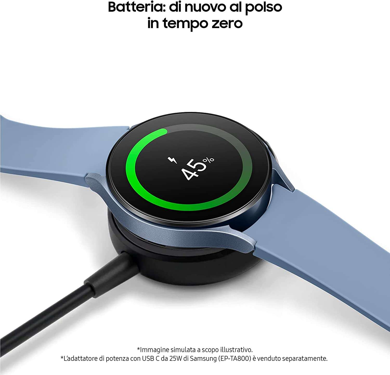 samsung-galaxy-watch5-amazon-ricarica-veloce