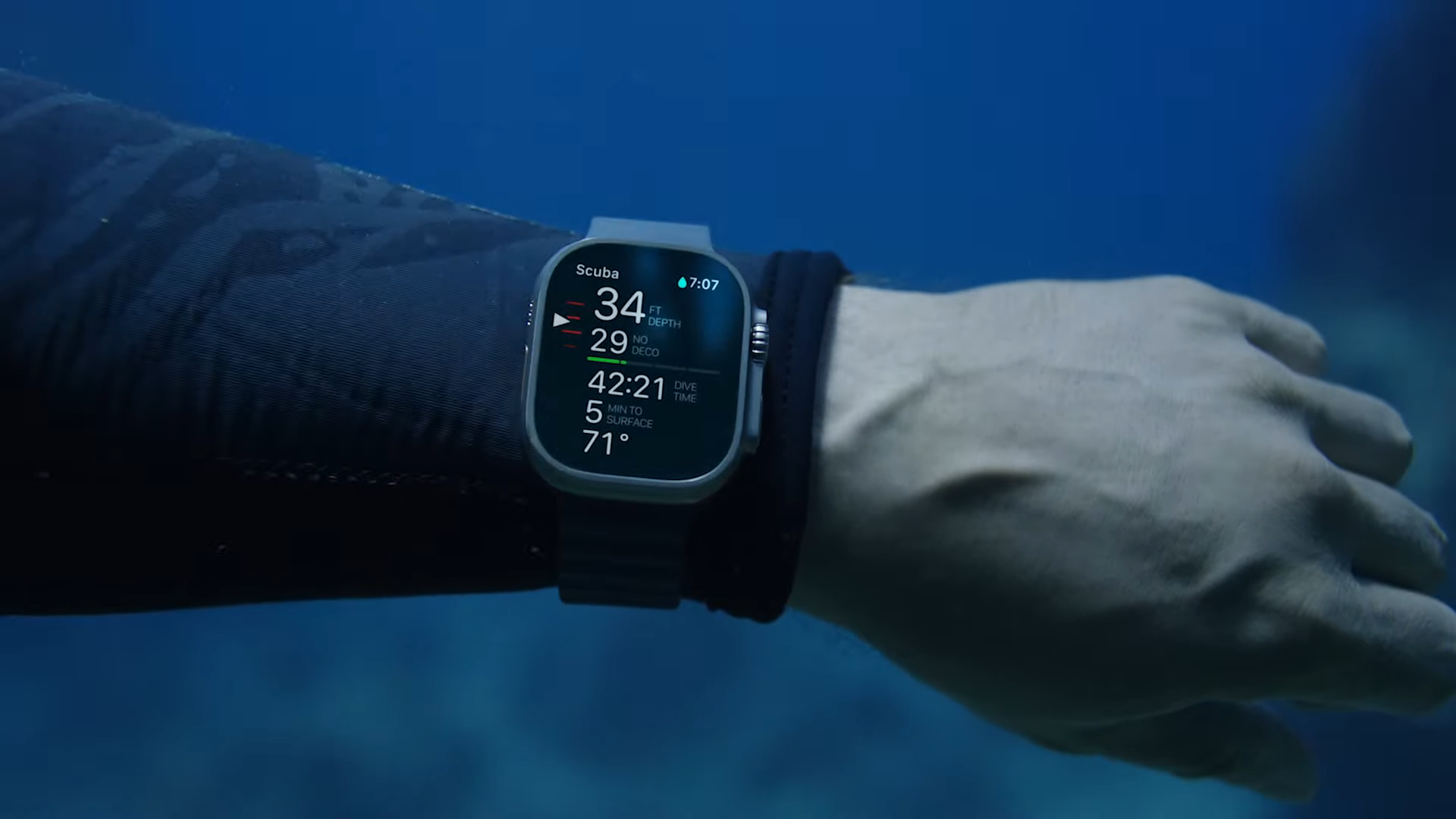 Apple Watch Ultra subacqueo
