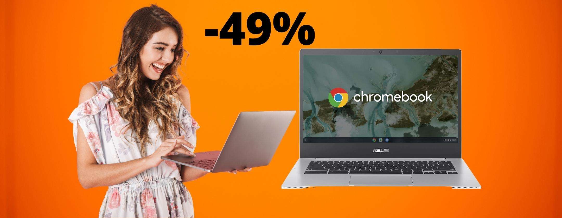 ASUS Chromebook al 49% in MENO su Amazon, INCREDIBILE ASUS Chromebook al 49% in MENO su Amazon, INCREDIBILE