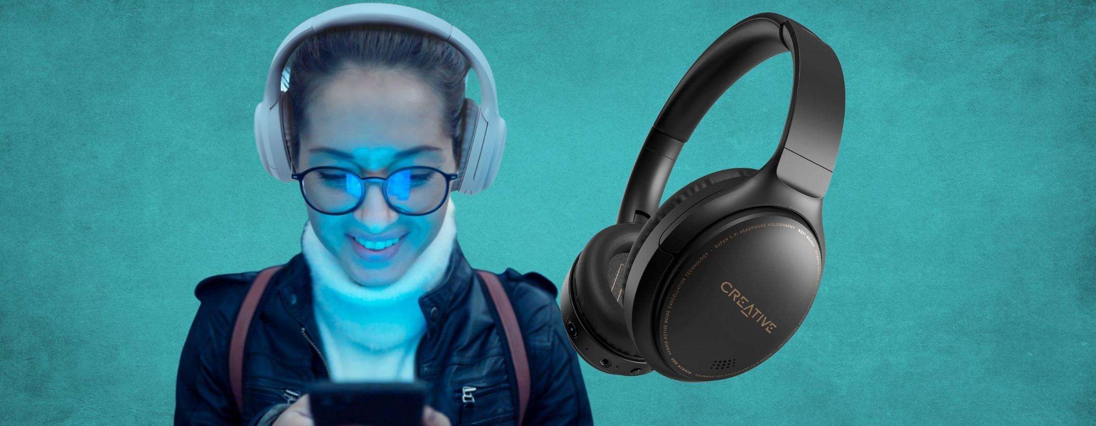 Creative: cuffie wireless con 27 ore di autonomia SCONTATE del 40% Creative: cuffie wireless con 27 ore di autonomia SCONTATE del 40%
