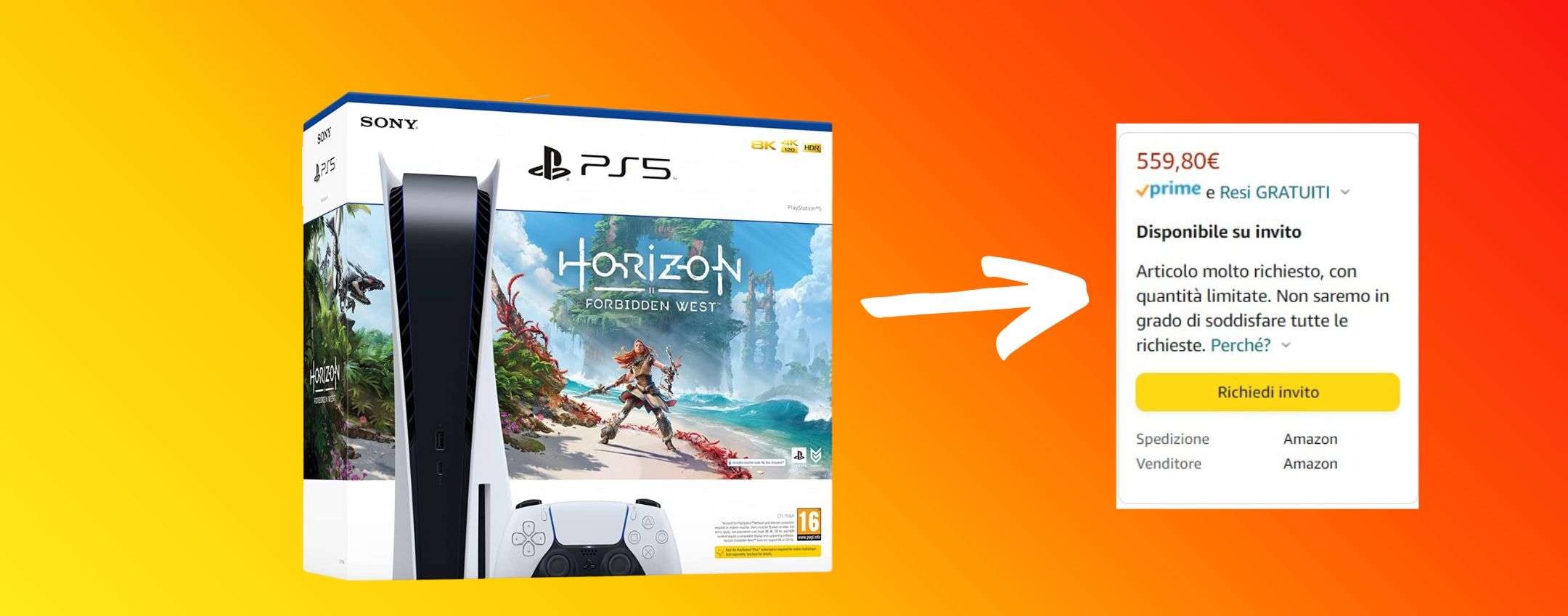 Bundle PS5 disponibile su Amazon: gli inviti partono OGGI, richiedi il tuo