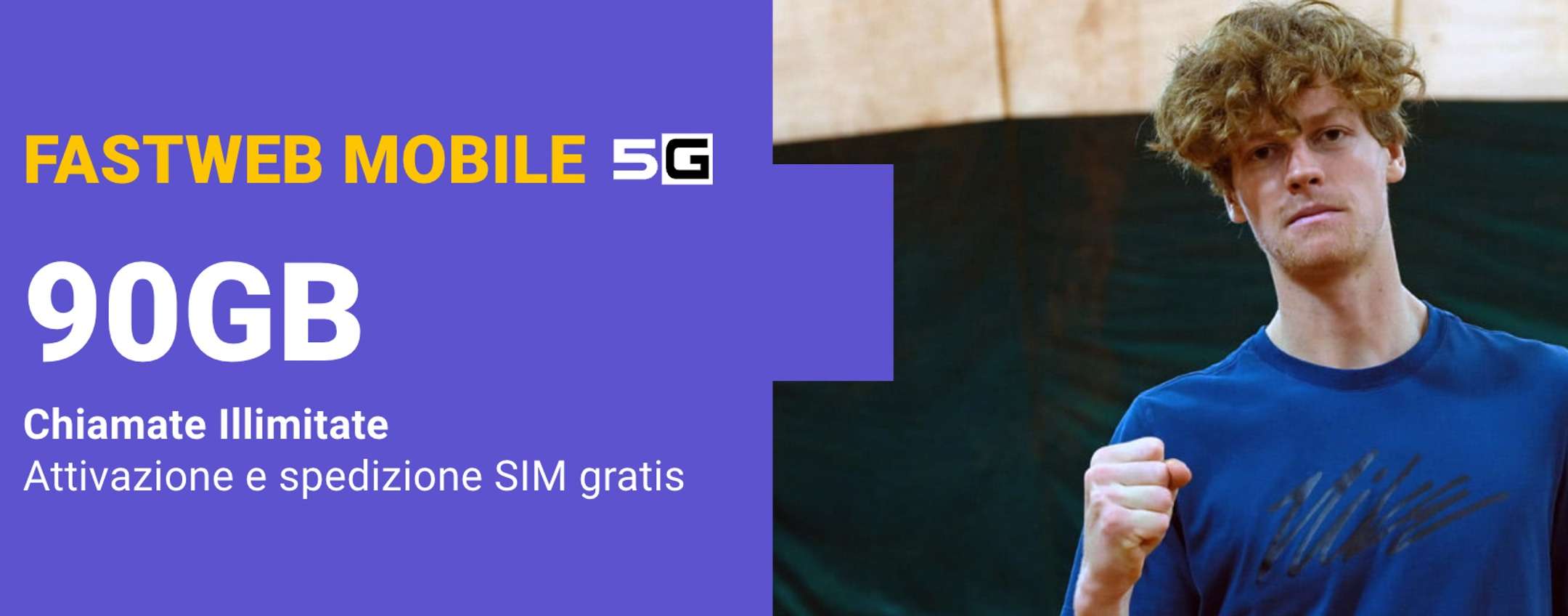 Fastweb Mobile: 90GB in 5G a soli 7,95€ al mese