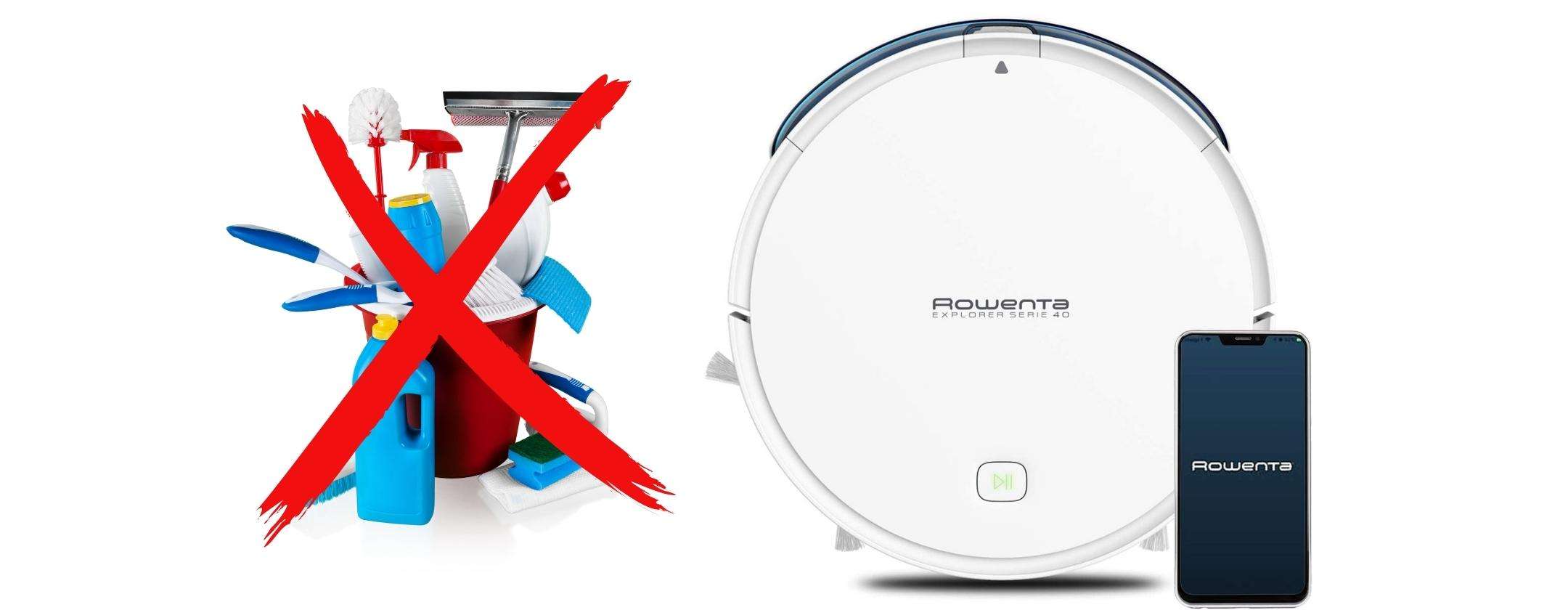 Robot aspirapolvere Rowenta: prezzo SCHOCK su Amazon