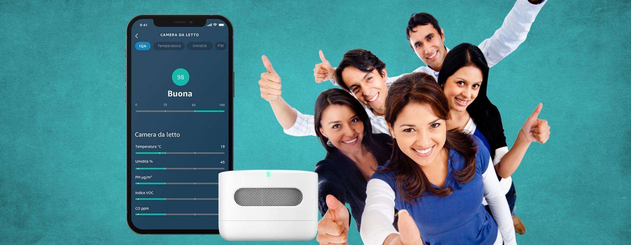 Amazon Smart Air Quality Monitor: prezzo in PICCHIATA (-38%) Amazon Smart Air Quality Monitor: prezzo in PICCHIATA (-38%)