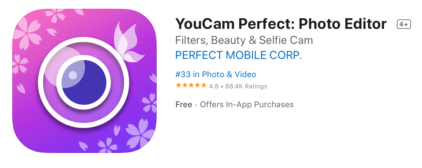 app per modificare foto gratis: YouCam Perfect