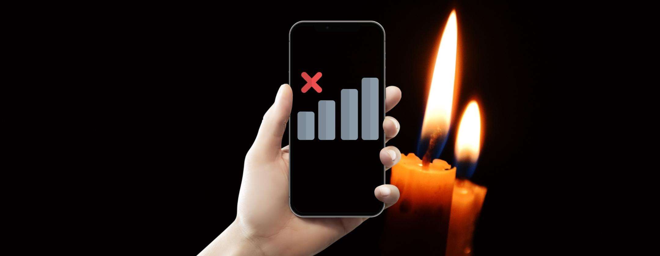 Blackout reti mobili: la crisi energetica colpisce i cellulari