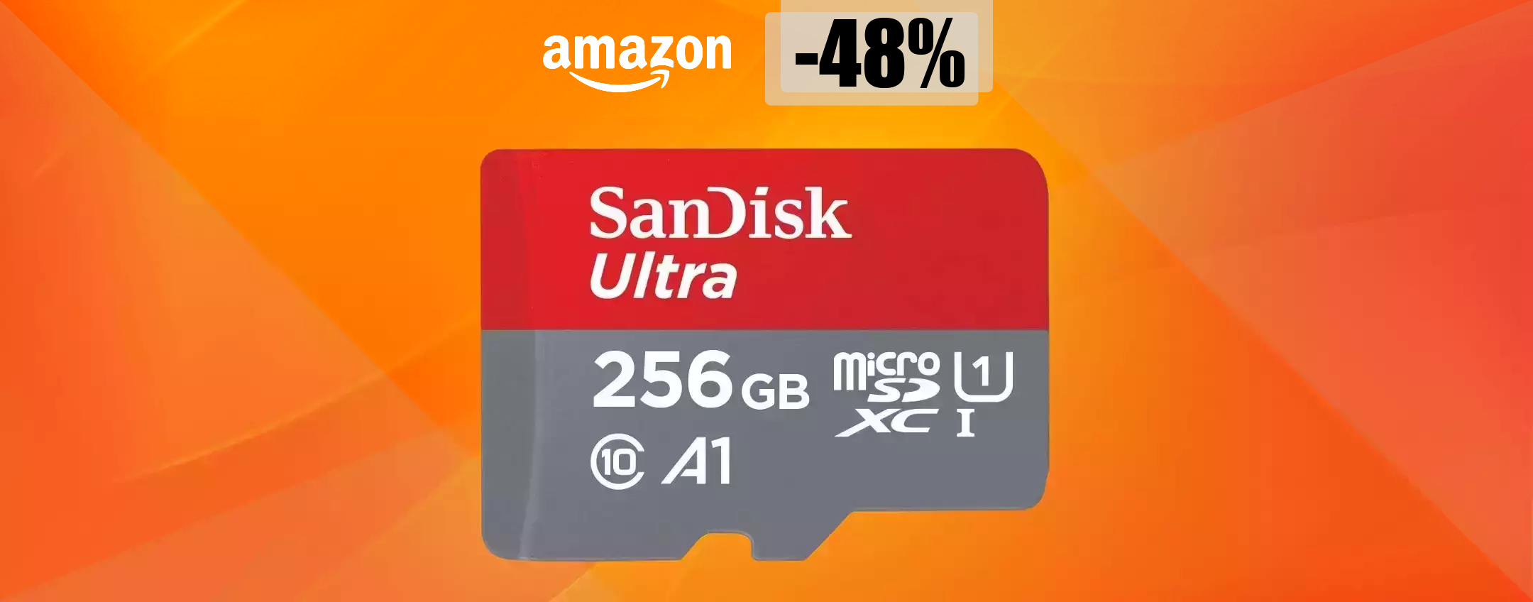 MicroSD SanDisk 256GB ad appena 32 euro: FOLLIA Amazon (-48%)