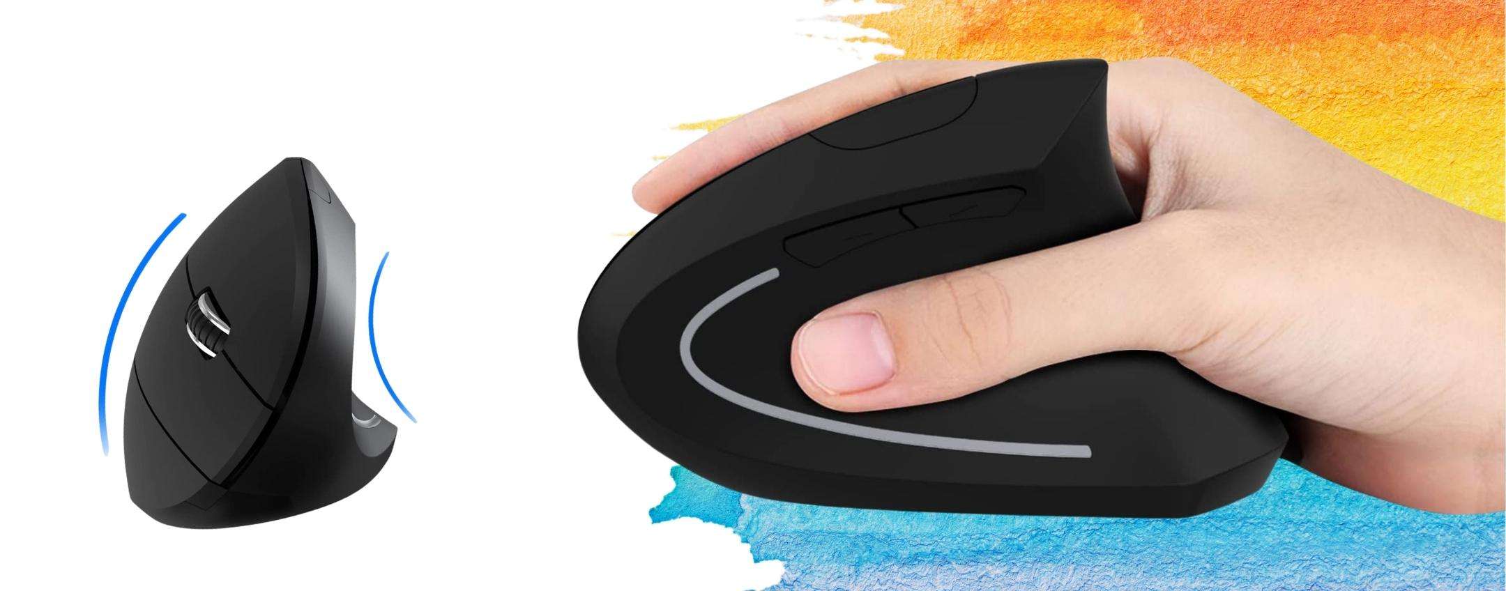 Mouse wireless ergonomico: 19€ per passare le ore al PC senza fastidio