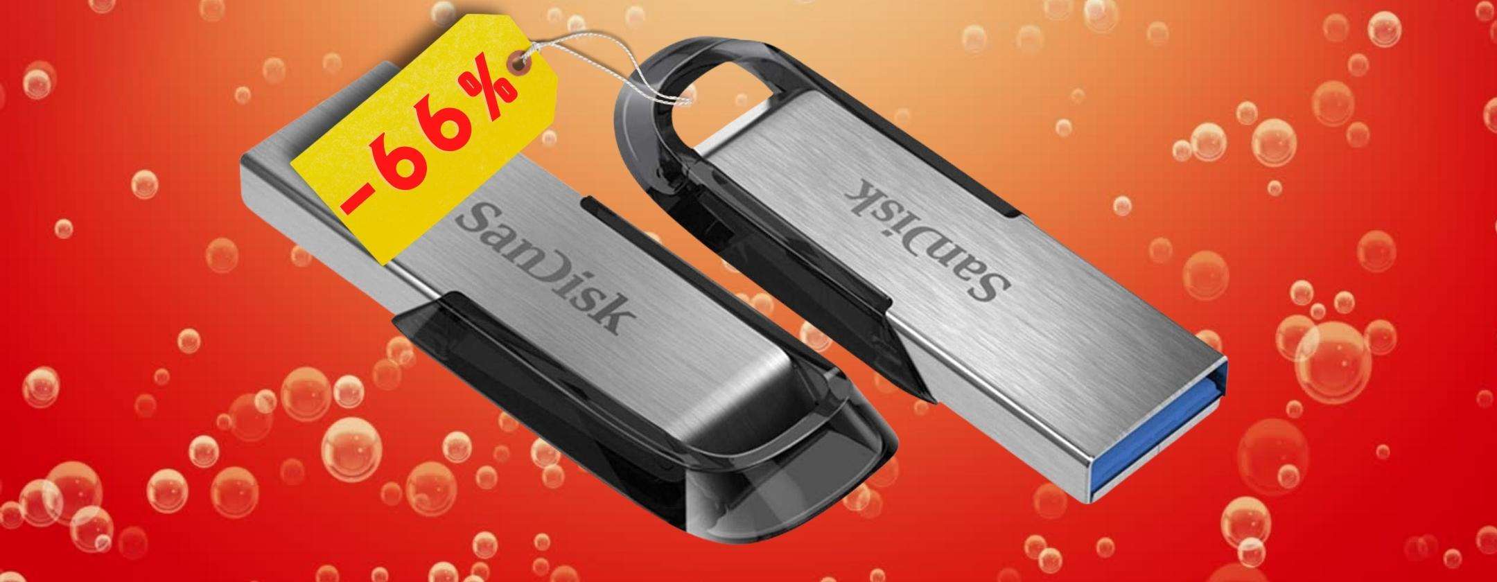 SanDisk: PenDrive da 128GB a prezzo SHOCK su Amazon (-66%) SanDisk: PenDrive da 128GB a prezzo SHOCK su Amazon (-66%)