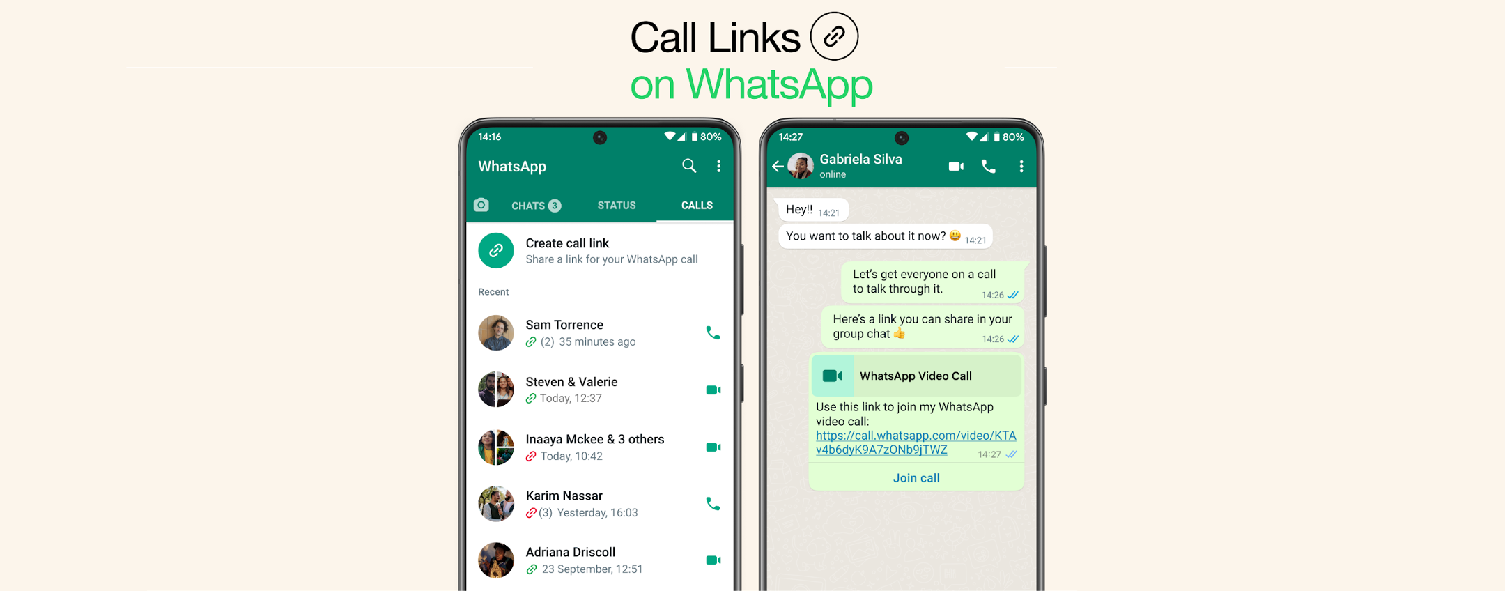 WhatsApp: i link per le chiamate sono già in fase di rilascio