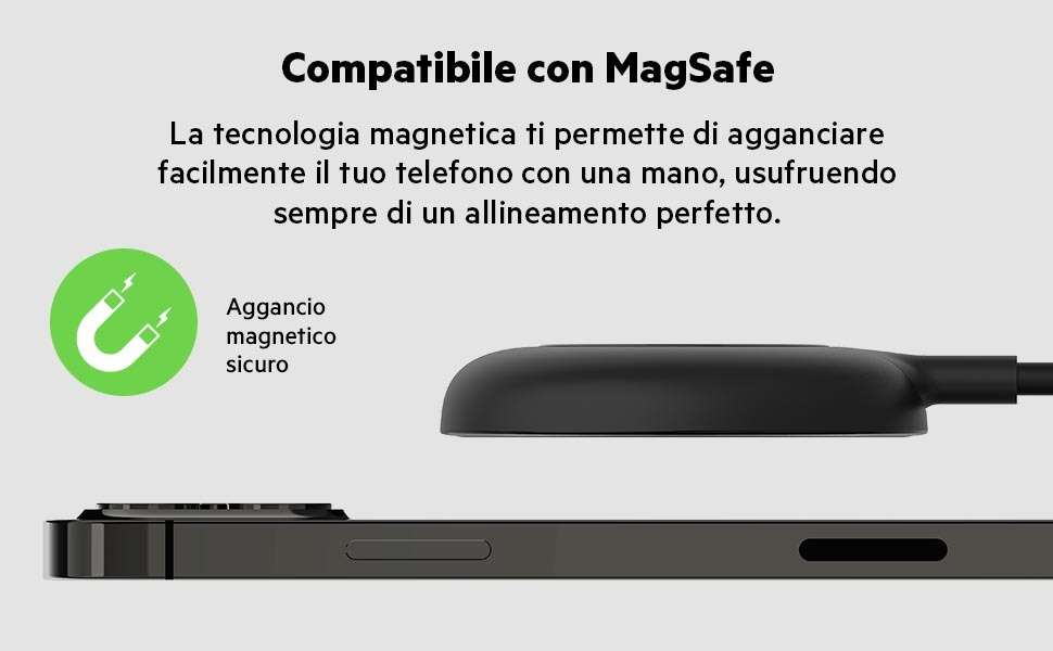 caricatore-wireless -belkin-prezzo-caduta-libera-amazon-magnete