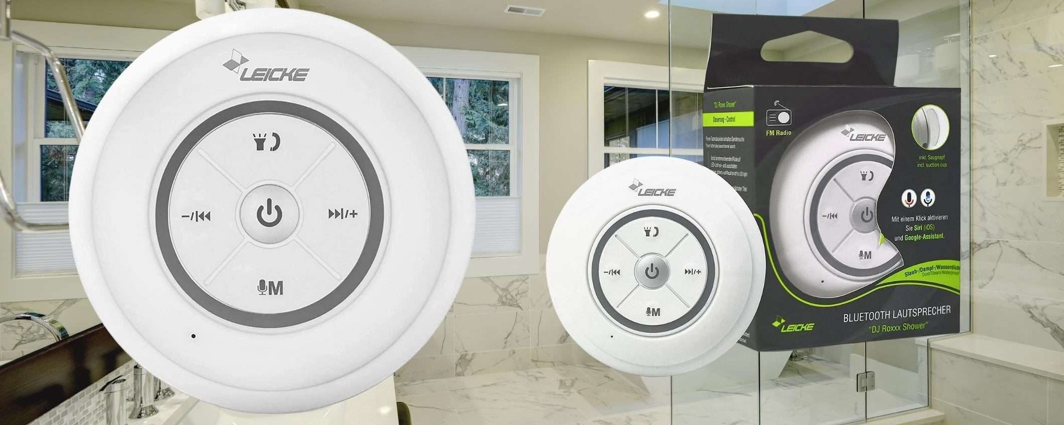 Karaoke sotto la doccia ai MASSIMI livelli: cassa Bluetooth con ventosa Karaoke sotto la doccia ai MASSIMI livelli: cassa Bluetooth con ventosa