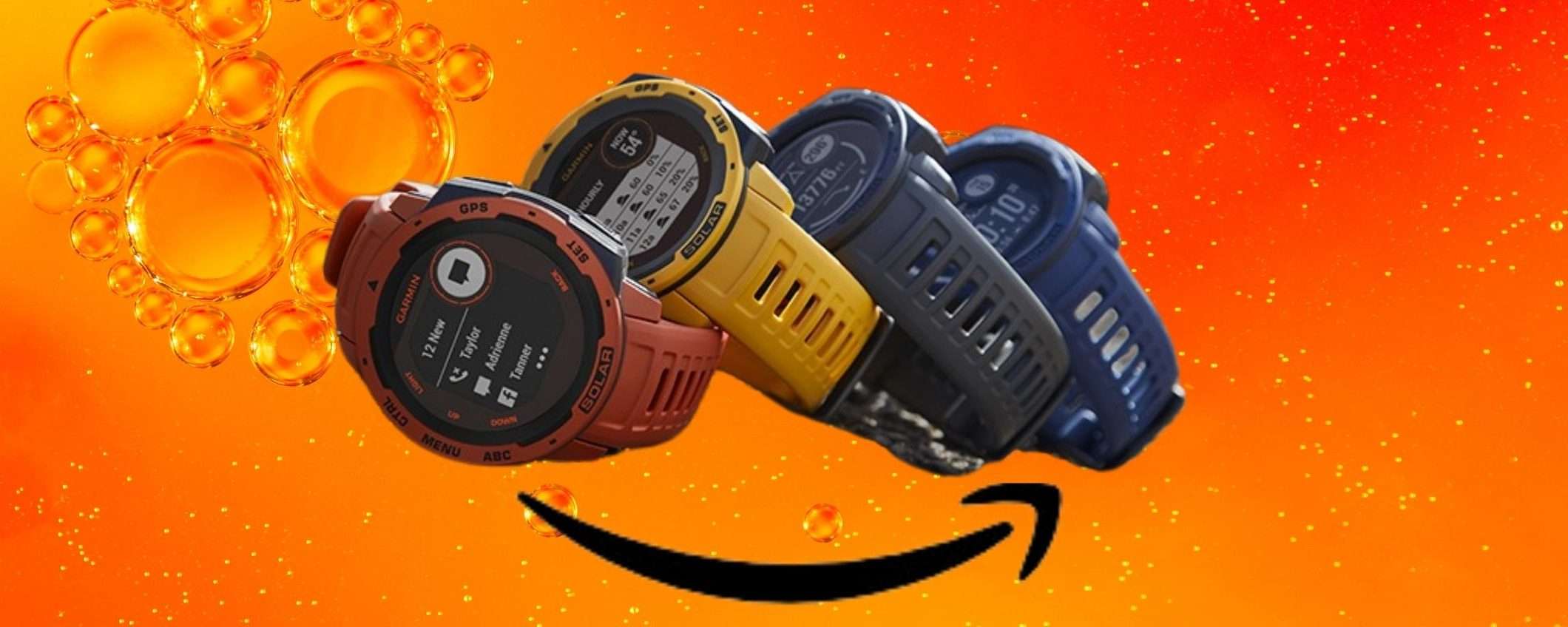 Garmin Instinct Solar: su Amazon a un prezzo SCONVOLGENTE (-45%)