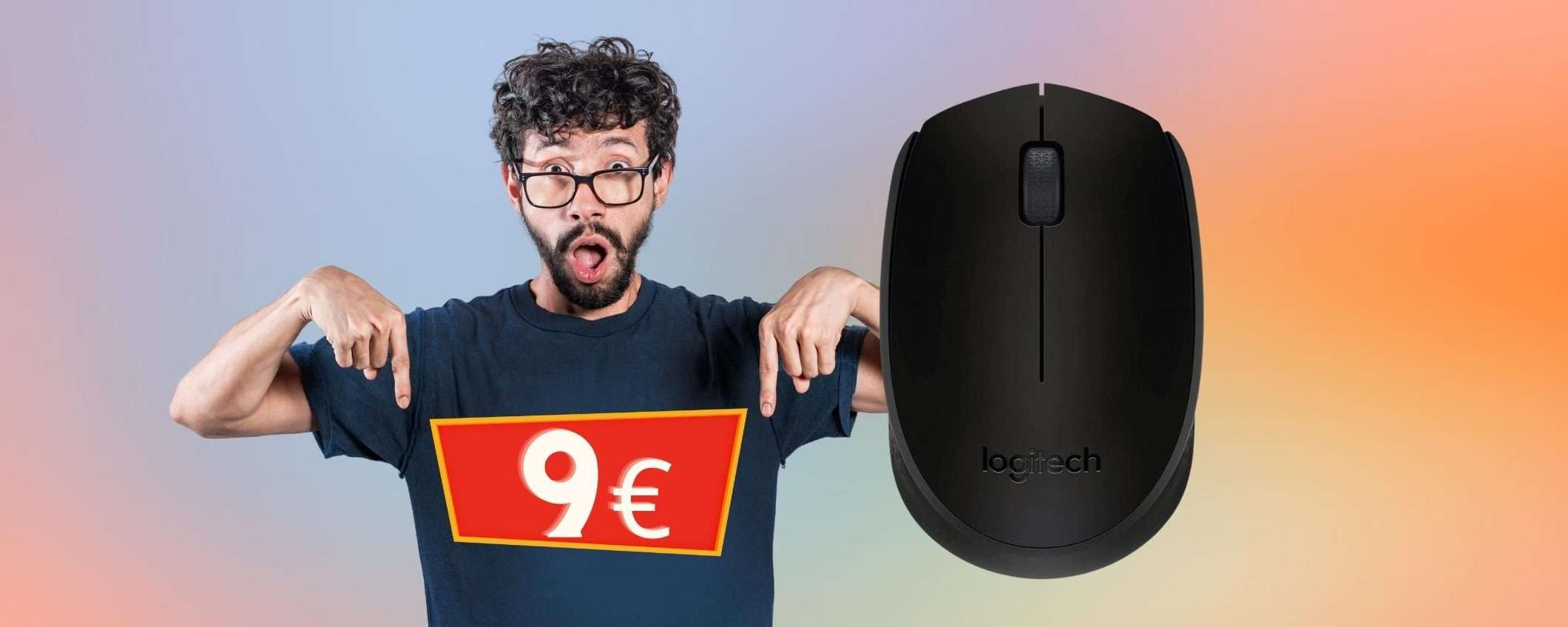 Logitech: mouse wireless a prezzo STRACCIATO, tuo a 9€ Logitech: mouse wireless a prezzo STRACCIATO, tuo a 9€