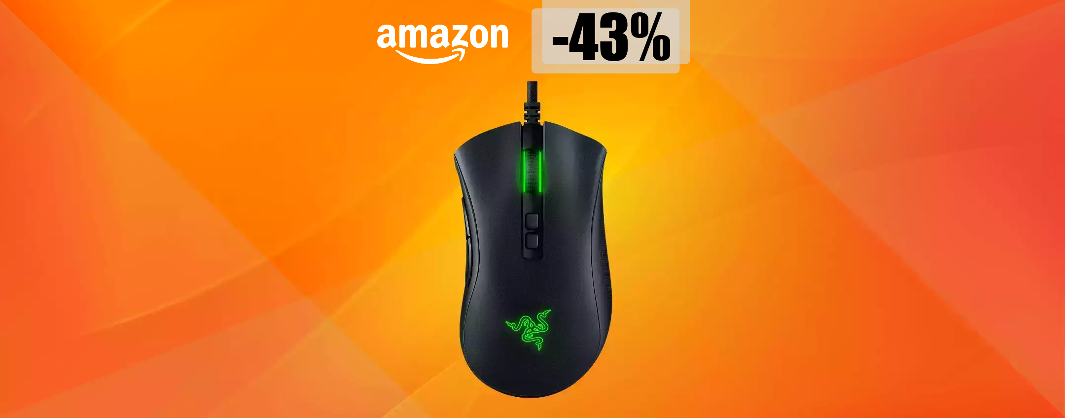 Mouse Razer in SUPER sconto: velocità e precisione con appena 45€