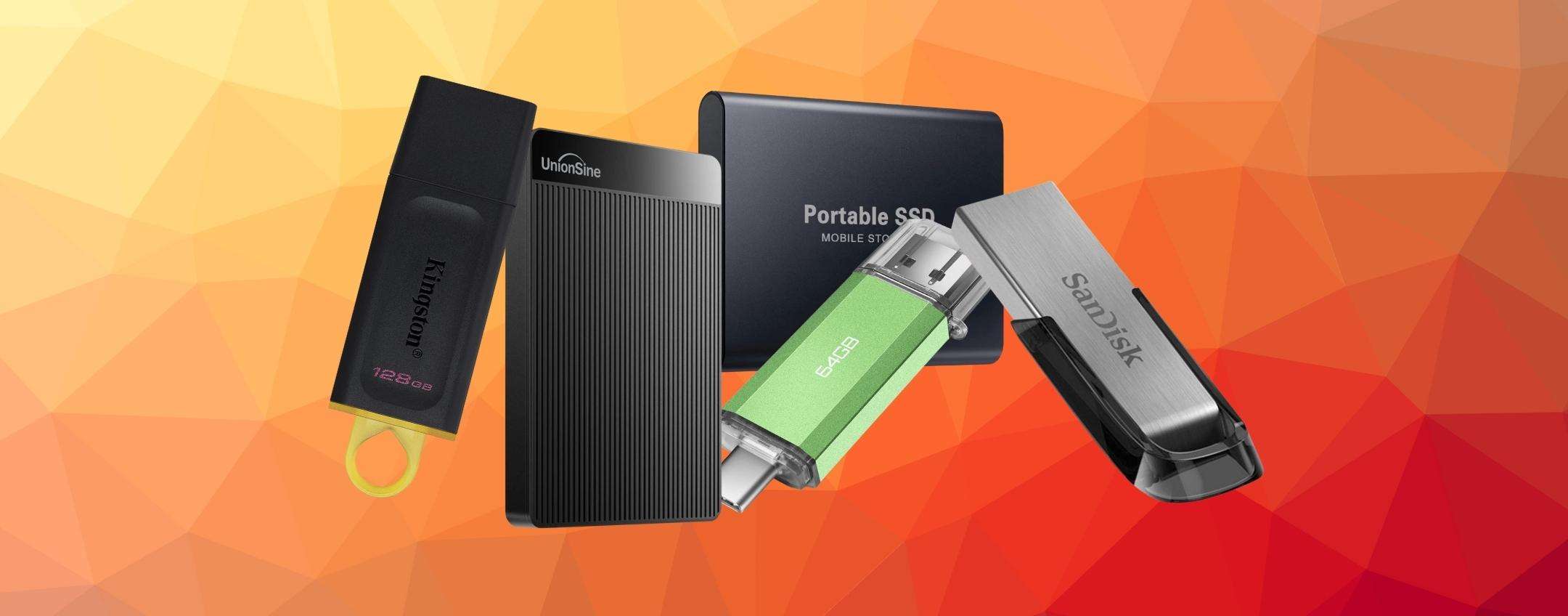 PenDrive e Hard Disk portatili a meno di 30 euro 5 scelte TOP