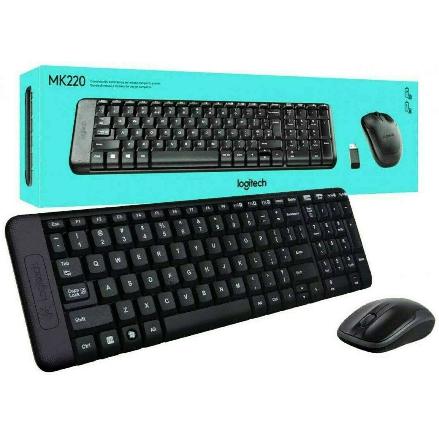 LOGITECH KIT TASTIERA E MOUSE WIRELESS MK220 920-003721