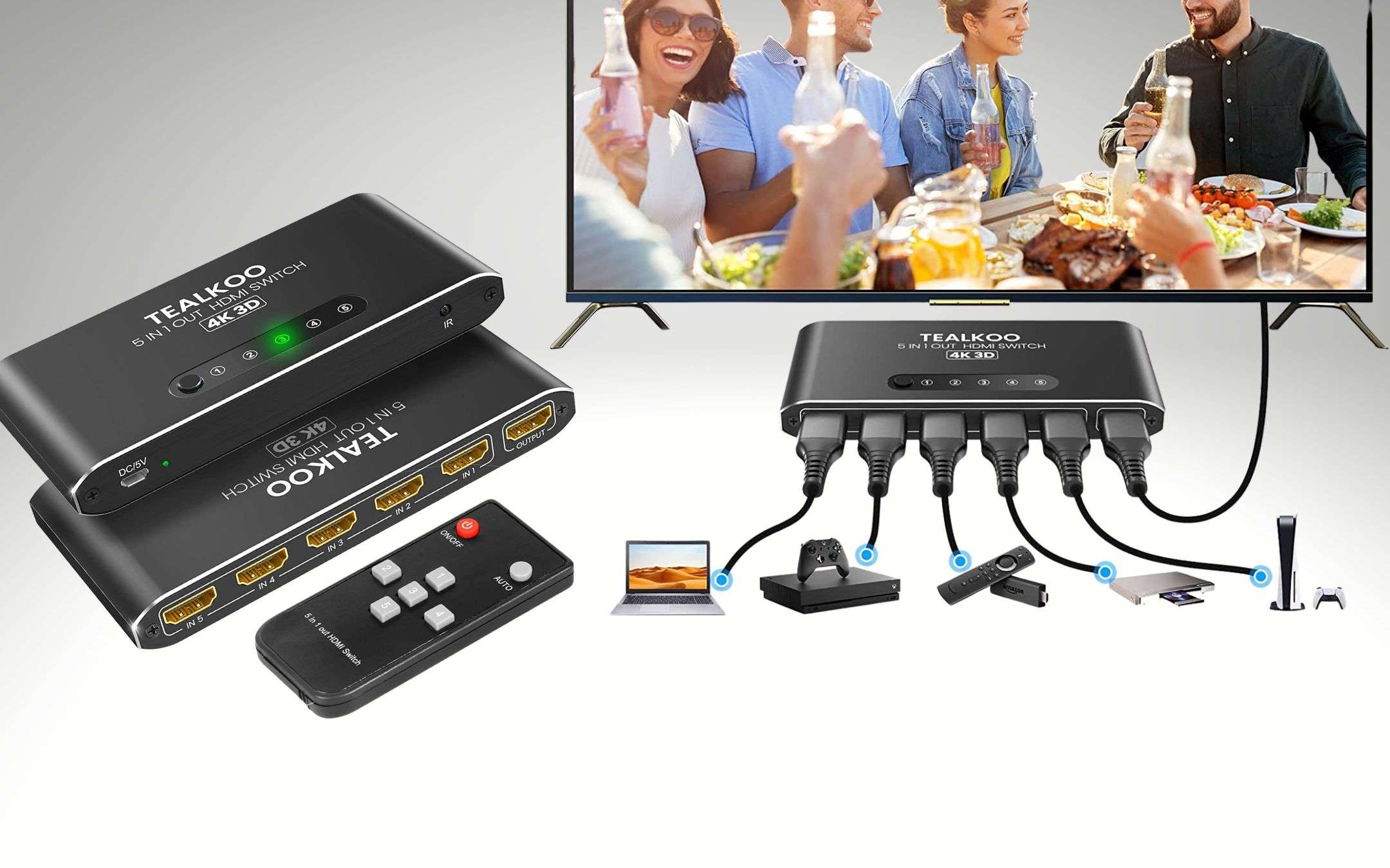 Una TV e tante periferiche? Con questa GENIALATA 5 in 1 risolvi subito Una TV e tante periferiche? Con questa GENIALATA 5 in 1 risolvi subito