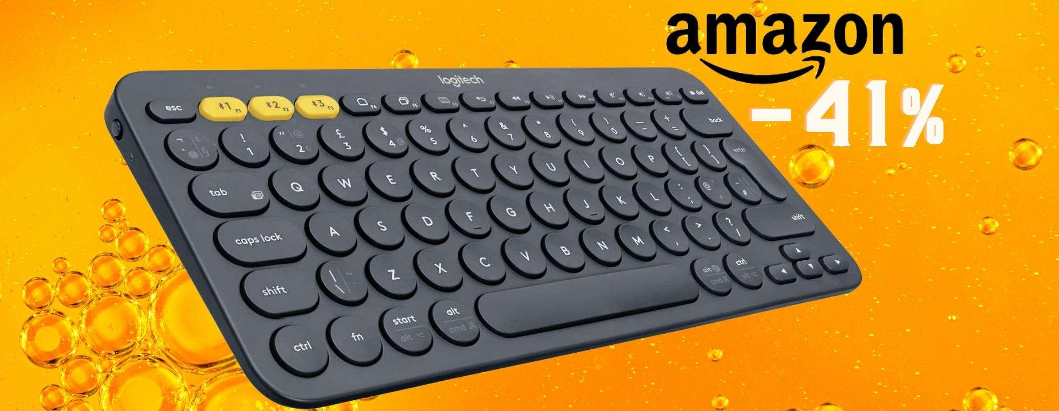 Tastiera Logitech K380: offerta da PERDERE i SENSI (-41%) Tastiera Logitech K380: offerta da PERDERE i SENSI (-41%)