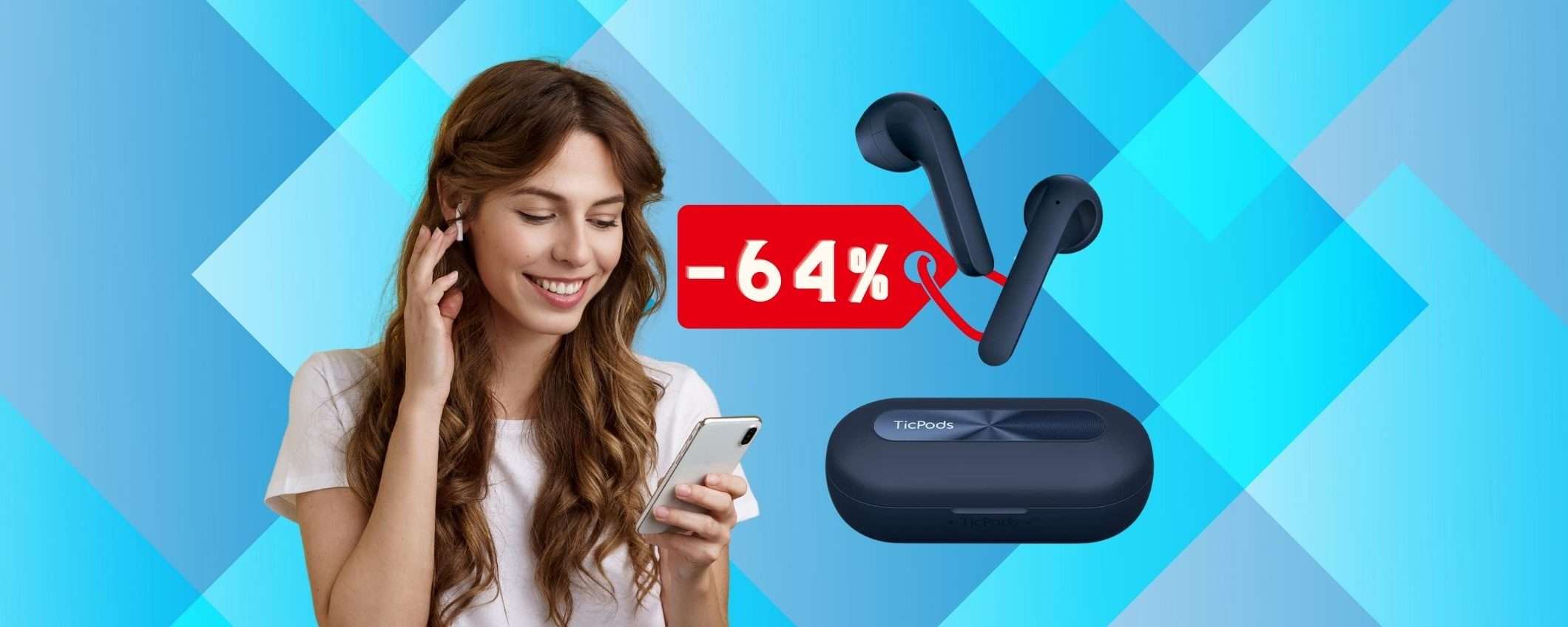 TicPods 2 Pro Plus: SCONTO PAZZO del weekend su Amazon TicPods 2 Pro Plus: SCONTO PAZZO del weekend su Amazon