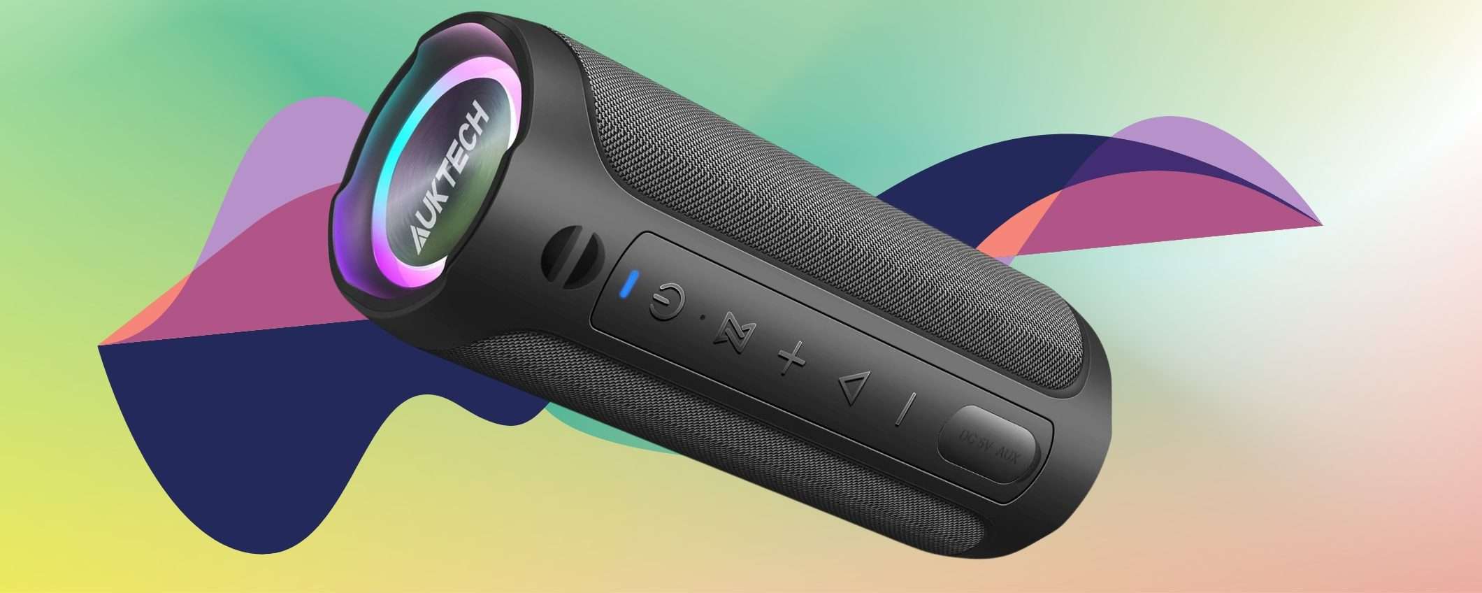 Musica a 360° con l'altoparlante Bluetooth AUKTECH, bassi che vibrano Musica a 360° con l'altoparlante Bluetooth AUKTECH, bassi che vibrano