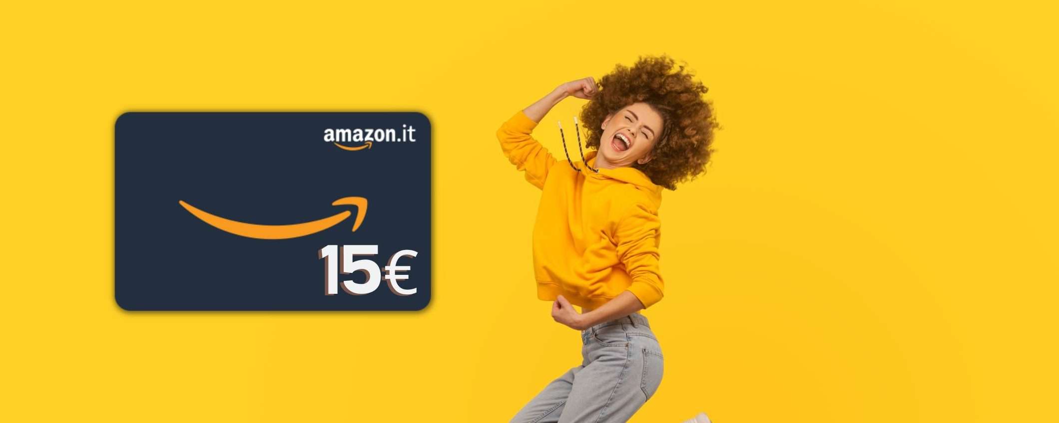 Buono Amazon da 15€: riscattalo subito e usalo per il Black Friday
