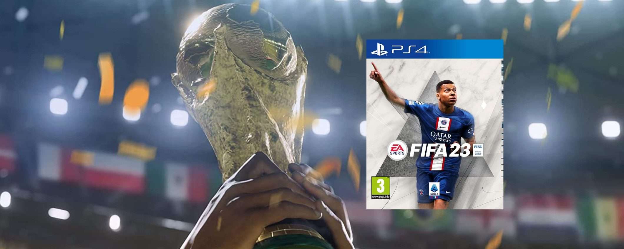 FIFA 23 per PS4: offerta Amazon da MONDIALI, risparmi 30 euro FIFA 23 per PS4: offerta Amazon da MONDIALI, risparmi 30 euro